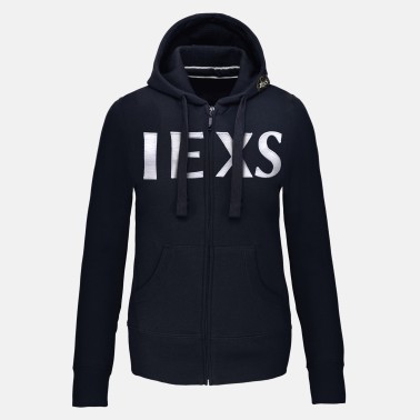 Felpa donna zip cappuccio